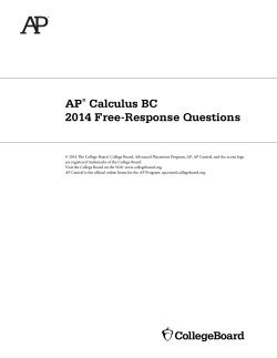 A P Calculus BC 2014 Free