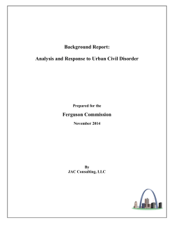 Background Report - Ferguson Commission