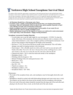 Saxophone - Yorktown High School Bands