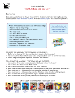 H2O, Where Did You Go?