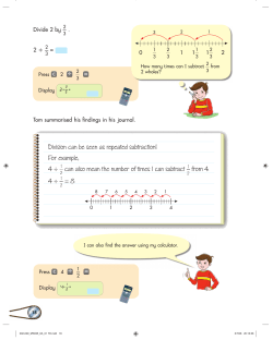 Division can be seen as repeated subtraction! For example, 4 &divide; can