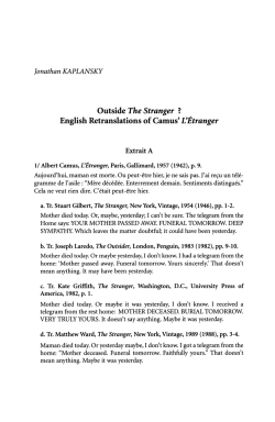 Outside The Stranger