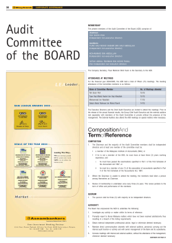 Audit Committee of the BOARD