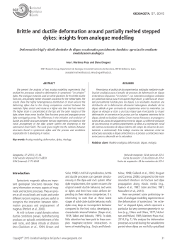 Brittle and ductile deformation around partially melted stepped dykes