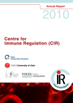 Centre for Immune Regulation (CIR)