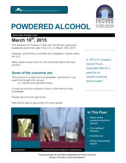 powdered alcohol