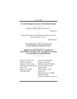 Amicus Brief of Product Liability Advisory Council, Inc