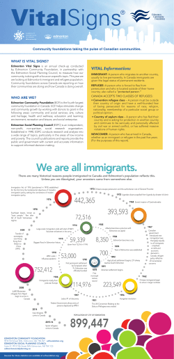 2016 Vital Signs - Edmonton Community Foundation