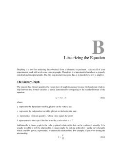Linearizing the Equation