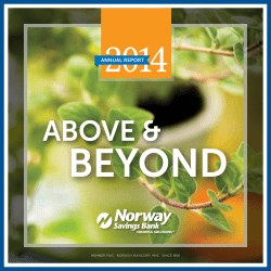 2014 Annual Report - Norway Savings Bank