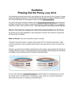 Guideline Phasing Out the Penny (July 2013)