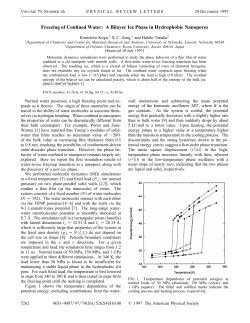 Freezing of Confined Water: A Bilayer Ice Phase in Hydrophobic