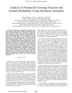 Analysis of Femtocell Coverage Fraction and