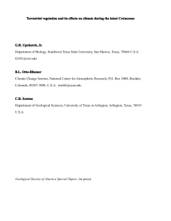 Terrestrial vegetation and its ef tion and its ef tion and its