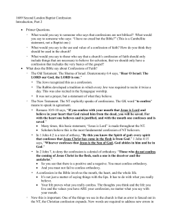 Introduction to Confessional Theology Part 2