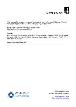 Understanding the influence of SO2 and O2 on the Corrosion of