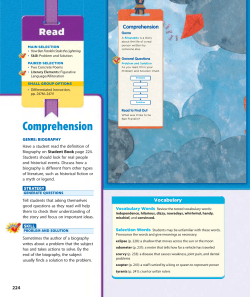 Comprehension - Ellis Family