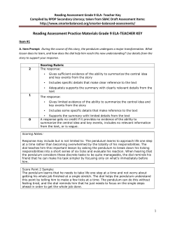 SBAC Reading Grade 9 Practice-KEY