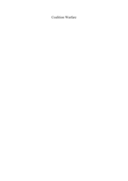 Coalition Warfare - Cambridge Scholars Publishing