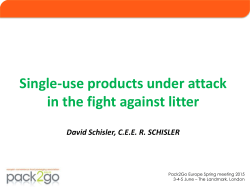 Single-use products under attack in the fight against litter David