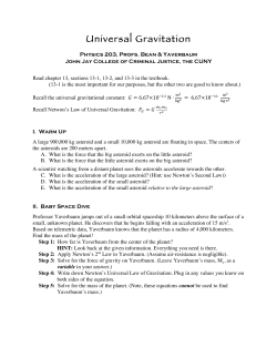 3. Universal Gravitation