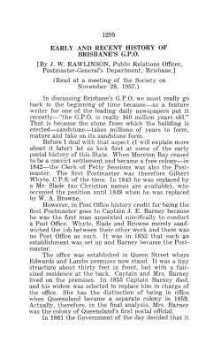 1295 EARLY AND RECENT HISTORY OF