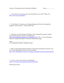 Articles of Confederation and Constitution