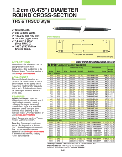 Round Cross Section Tubular Heater 0.475" (1.2cm) diameter