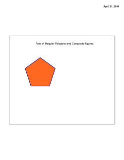 Area of Regular Polygons and Composite figures.