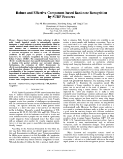 Robust and Effective Component-based Banknote