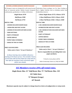 Banquet Rental Packages for Website