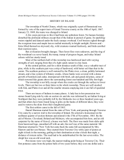 HISTORY OF INLAND The township of North Climax, which was