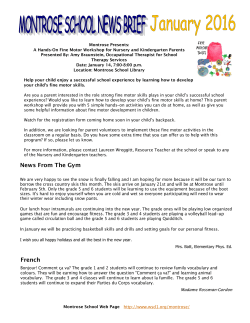 News From The Gym French - Winnipeg School Division