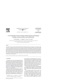 Low temperature Fourier transform infrared spectra and