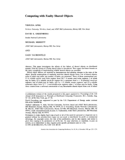 Computing with faulty shared objects