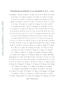 Pseudoscalar production at omega omega threshold in J/psi