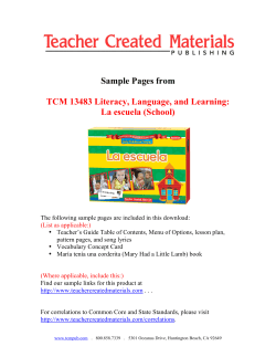 La escuela - Teacher Created Materials