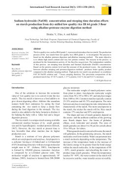 Sodium hydroxide (NaOH) concentration and steeping time duration