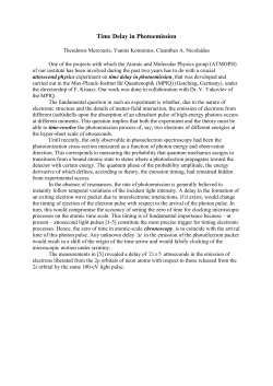 Time Delay in Photoemission