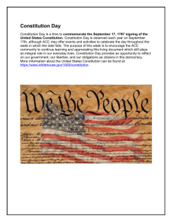 Constitution Day - Alvin Community College