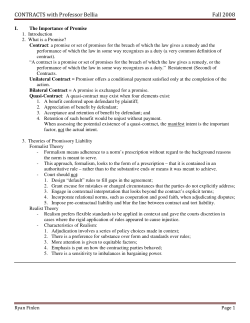 PAD ContractsOutline