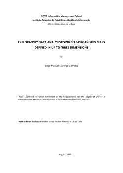 exploratory data analysis using self-organising maps defined