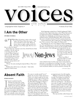 Kathryn Conroy - Kolot Chayeinu