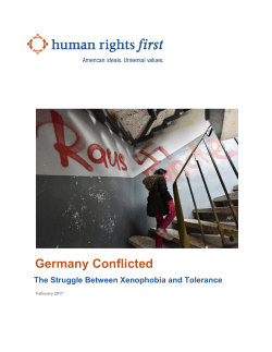 Germany Conflicted - humanrightsfirst.org