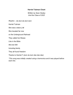 Harriet Tubman Blues