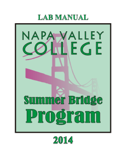 Experiment 3 - Napa Valley College