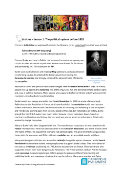 The political system before 1832