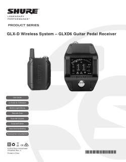 GLX-D Wireless with GLXD6 User Guide