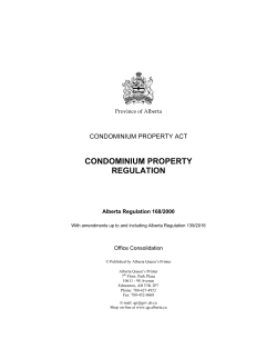 condominium property regulation