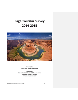 Page Tourism Survey 2014-2015